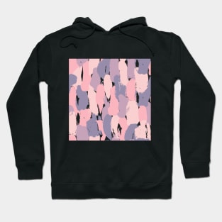 Pastel, lila, purple and black abstract pattern Hoodie